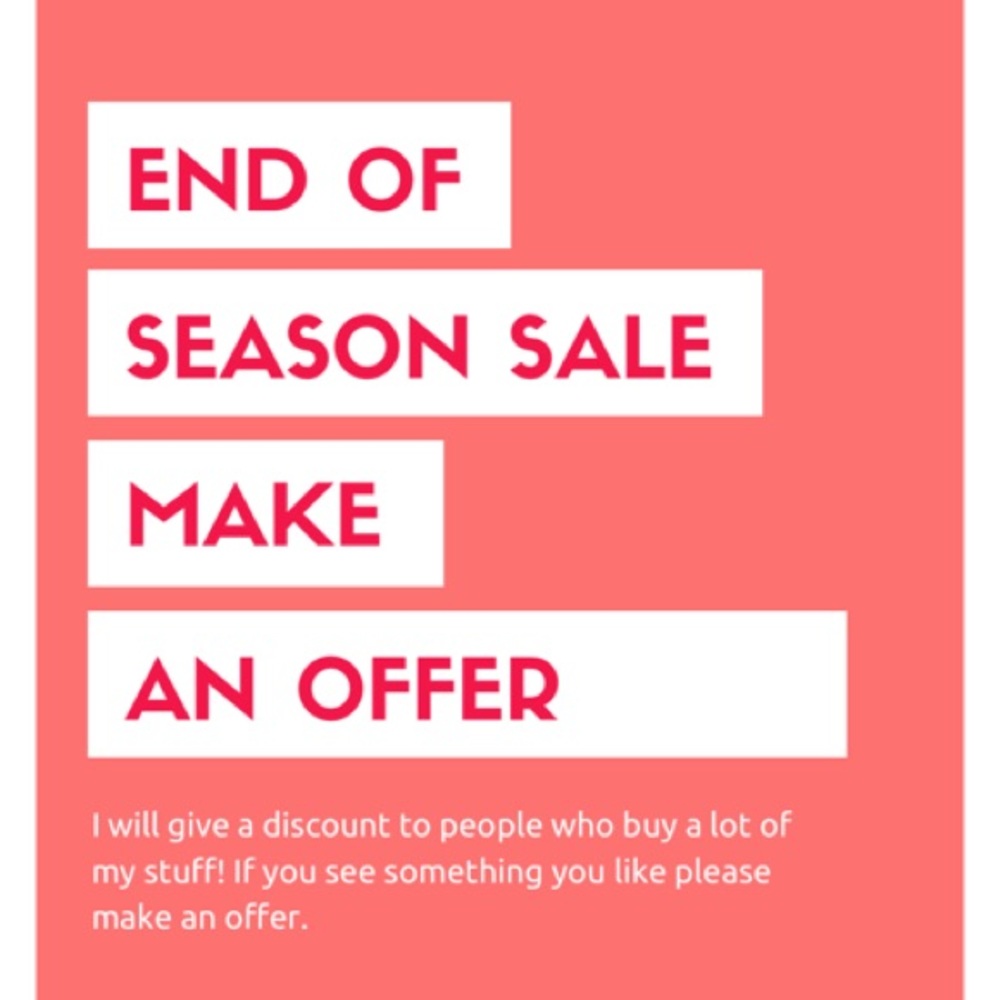 Everything must go!
